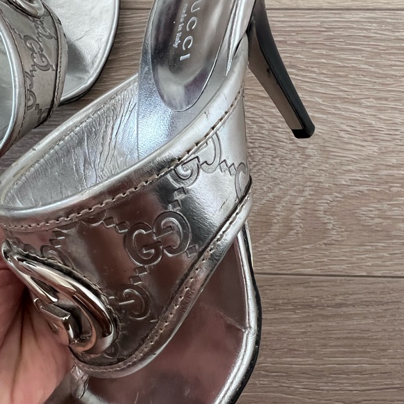 Sandals Gucci argenté - Picture 12 of 12
